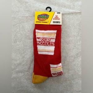 Crazy Socks Cup Noodles Fits Men’s Shoe Size 6-12